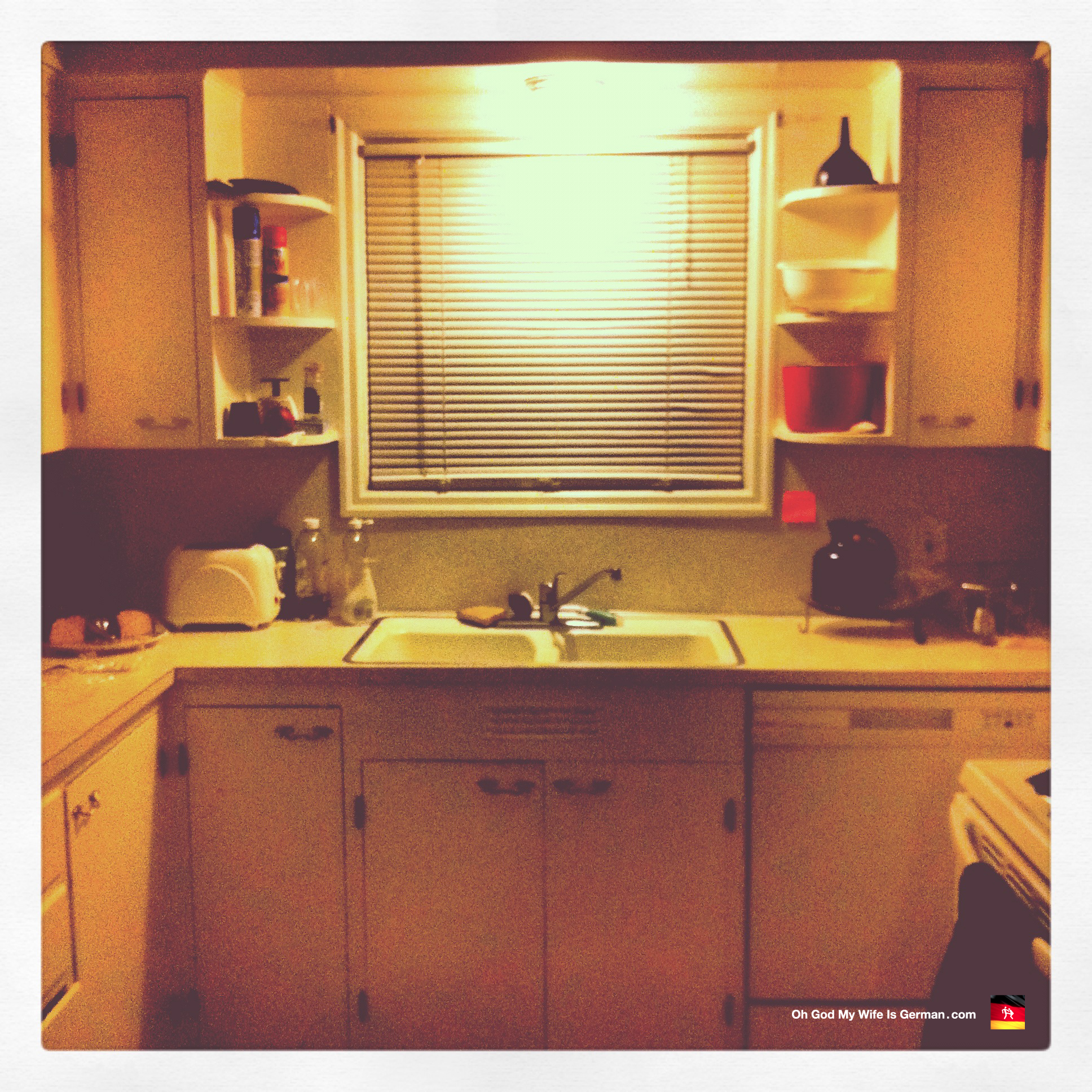 Our kitchen — straight out of the 1970s