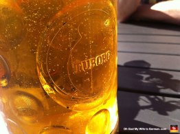 Tuborg beer. Made in Denmark.