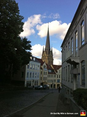 We spent a few hours in Flensburg. Here's the requisite church shot.