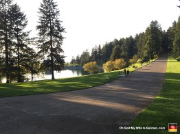 Mt. Tabor is pretty sweet. That water you're seeing is actually a reservoir, and it feeds directly into Portland's water faucets. (Which is kind of scary, since it's completely open and exposed...)
